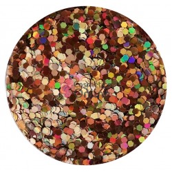 Decor pentru unghii 8g SU65 paiete hexagonale Gold cu reflexii